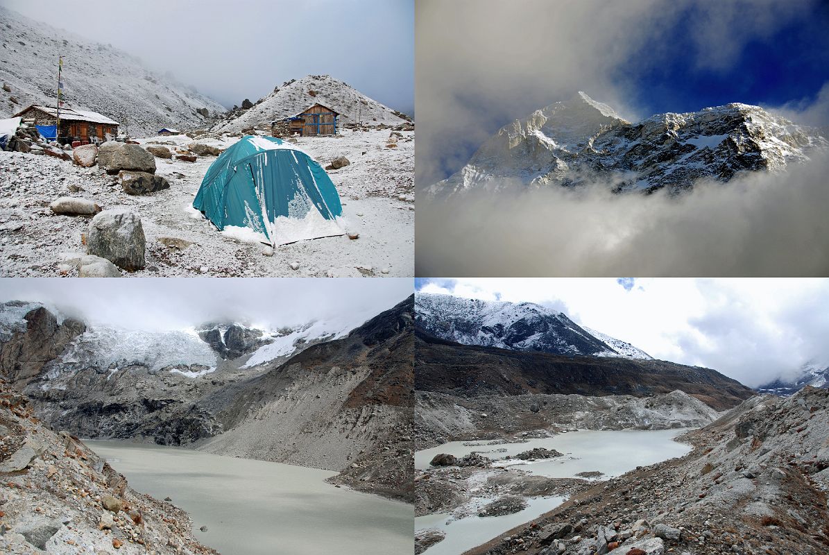 8 1 Snowed Overnight At Makalu Base Camp South, Makalu Early Morning, Barun Pokhari